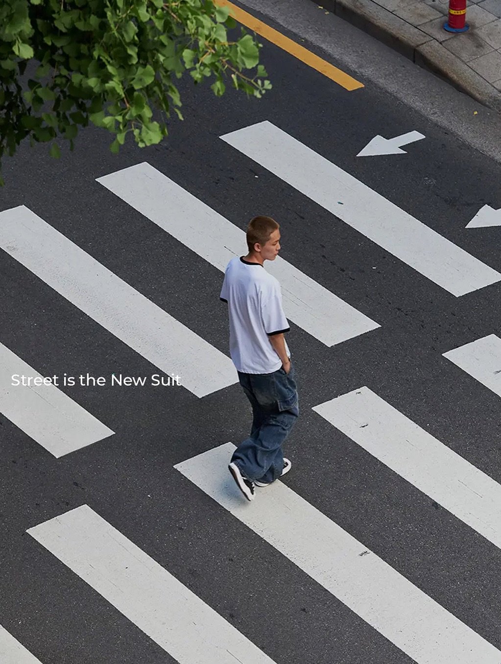 Photo by 김정철 on August 16, 2025. May be an image of 1 person, skateboard, street, road, curb and text.