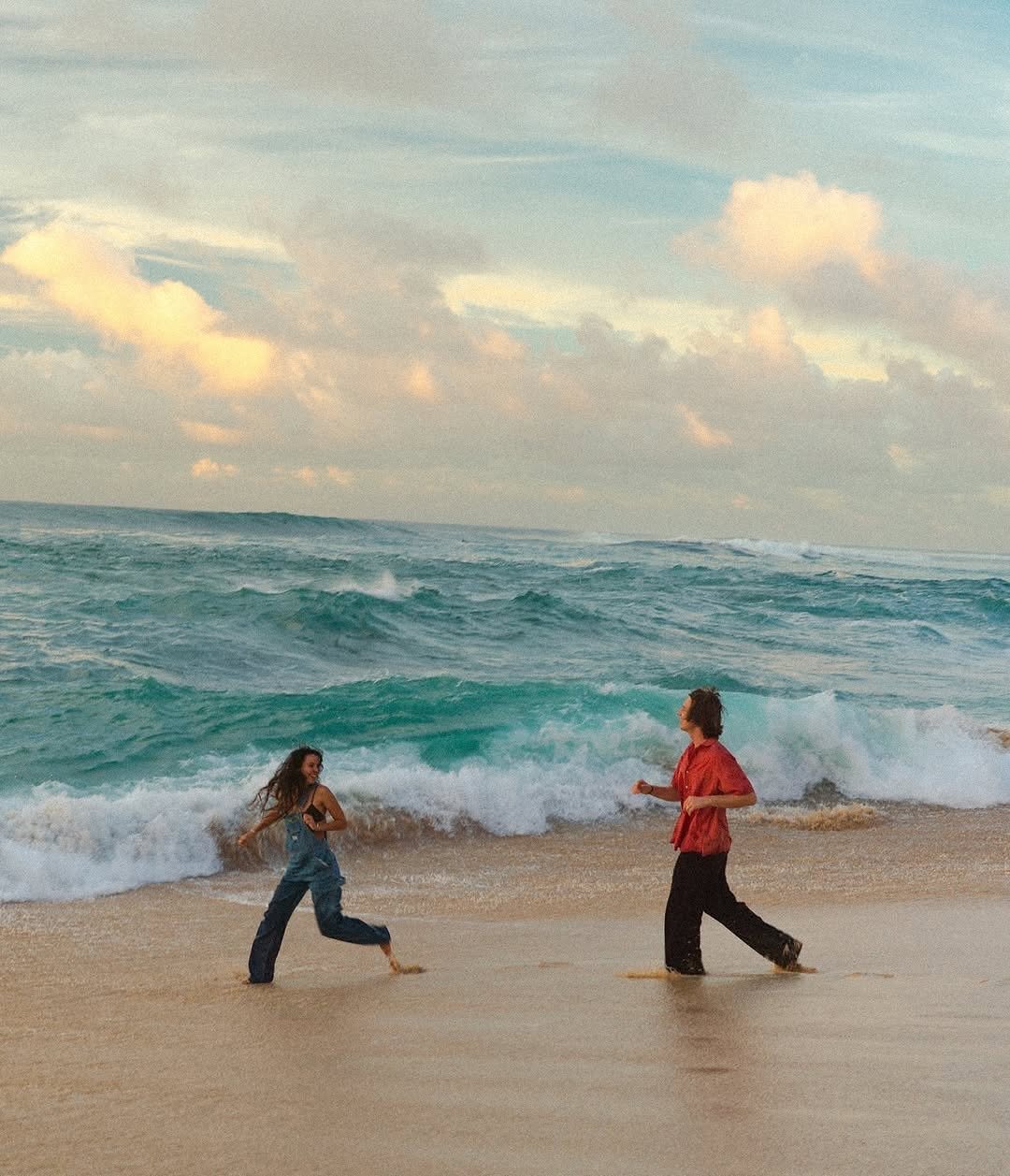 Photo shared by CINEGRAMS on November 29, 2025 tagging @sadiewatphoto. May be an image of one or more people, water, ocean, beach and text.