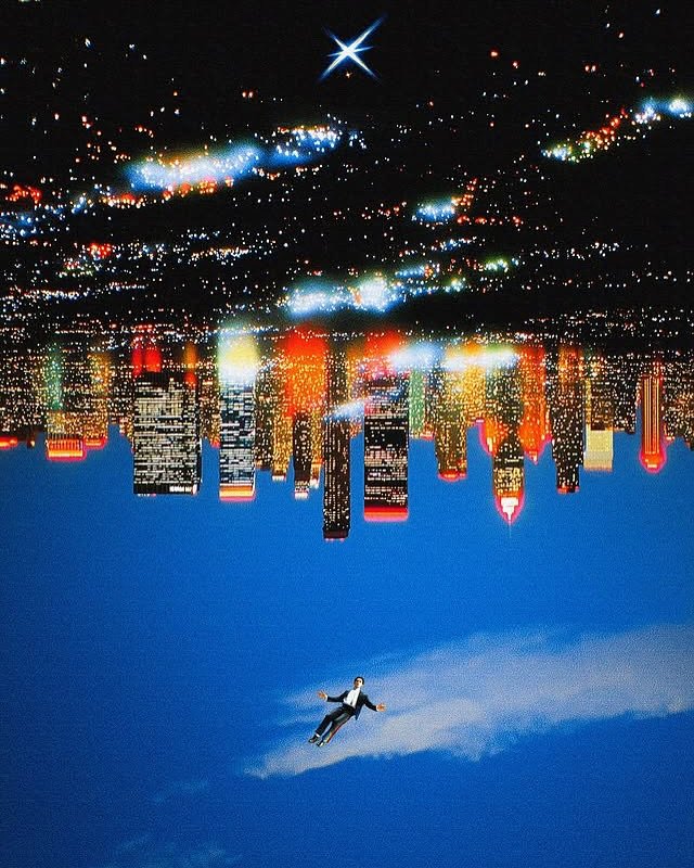 Photo shared by CINEGRAMS on January 09, 2026 tagging @blankembrace. May be an image of skydiving, helicopter, blimp, poster and text.