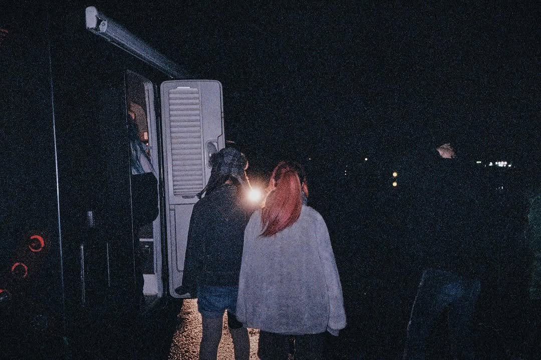 Photo shared by 워킹아하 WALKING AHA on December 11, 2025 tagging @cinematograph____. May be an image of one or more people, camera, night and text.