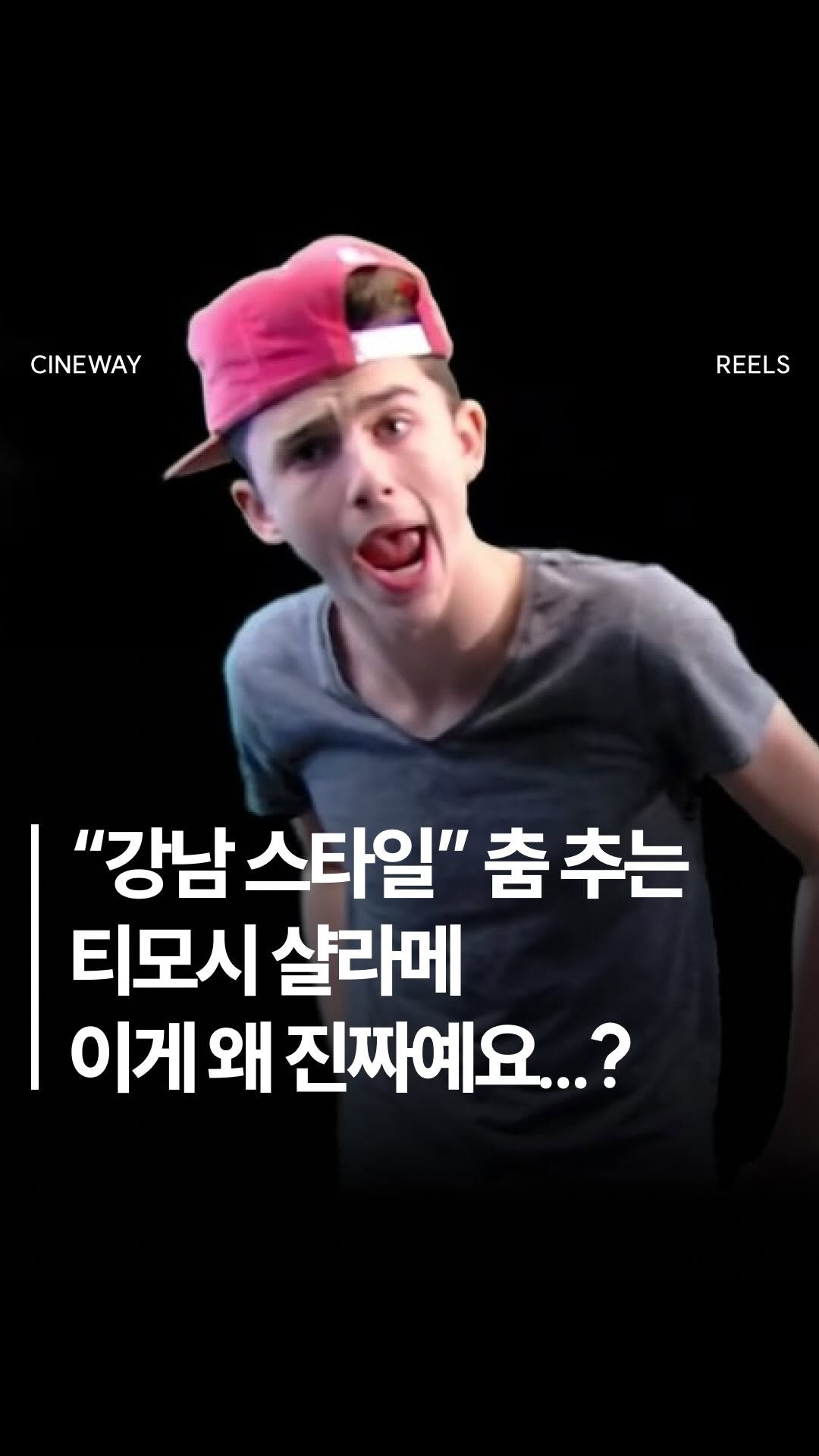 cineway_kr 게시물 이미지: 강남 스타일 춤 추는 #티모시샬라메 실존… 🧐🎶