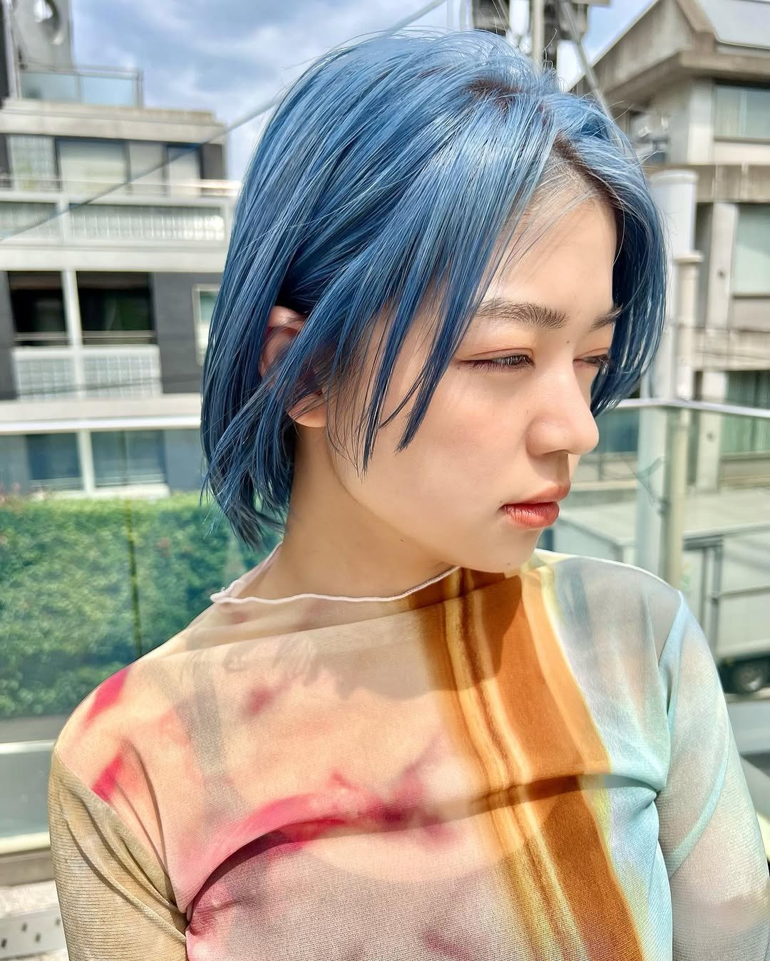 clan_en_kamiya 게시물 이미지: お洒落に馴染むハイトーンカラー。
ブルーカラーで涼しげに😌
・
・

○予約について
ホットペ...