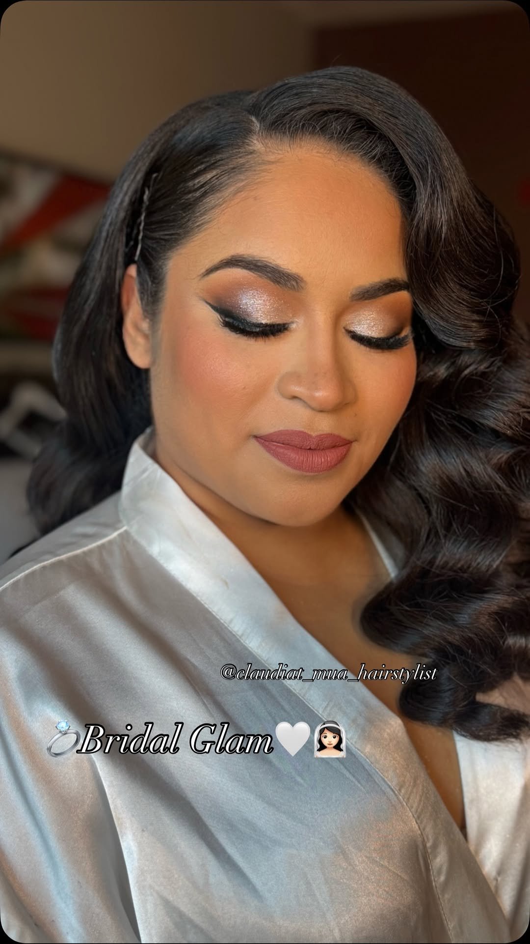 claudiat_mua_hairstylist 게시물 이미지: Bridal Glam for my beautiful bride Ana🤍 Thank...