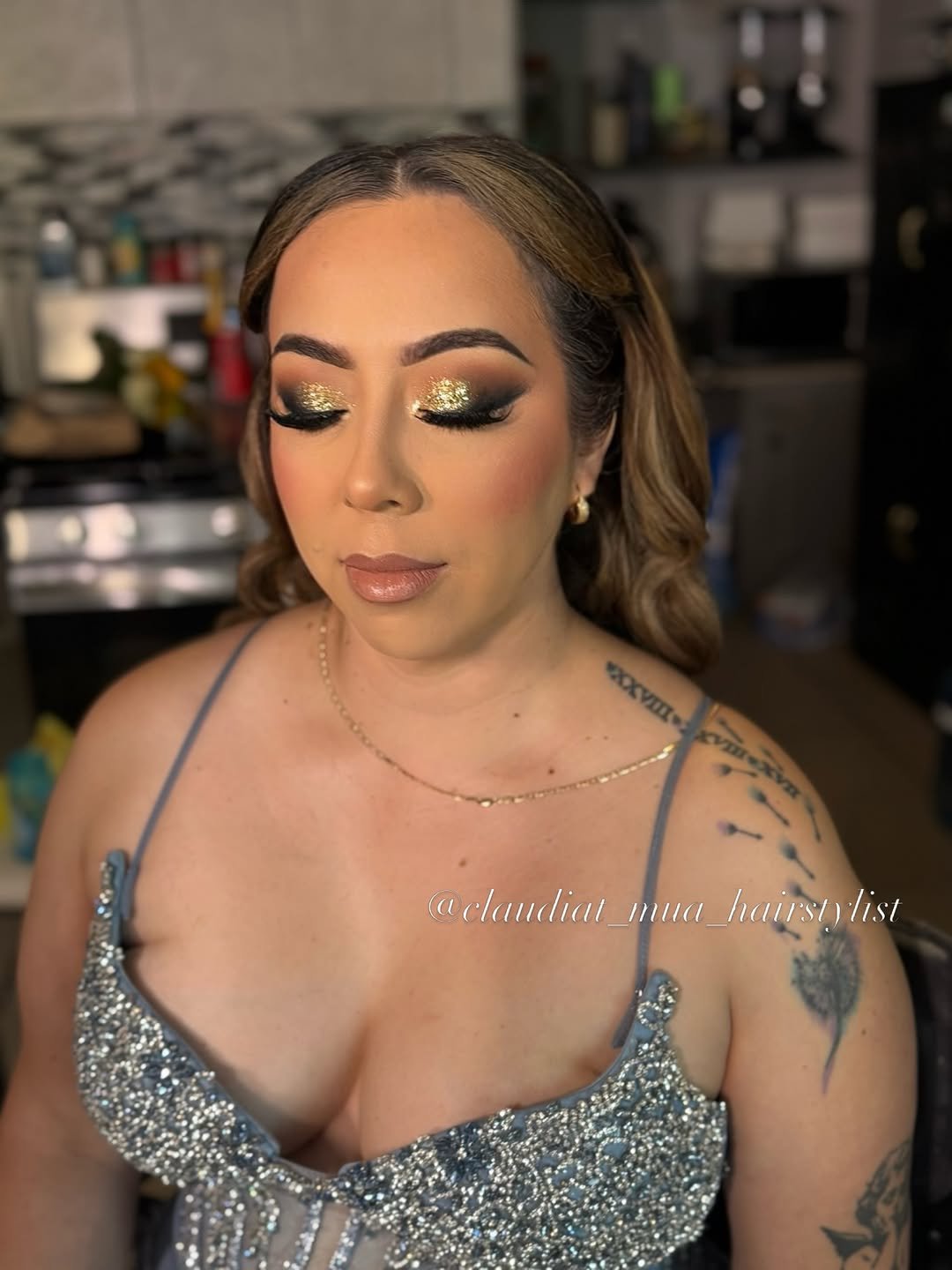 claudiat_mua_hairstylist 게시물 이미지: Gorgeous xv mom Glam. Thank you for having me...