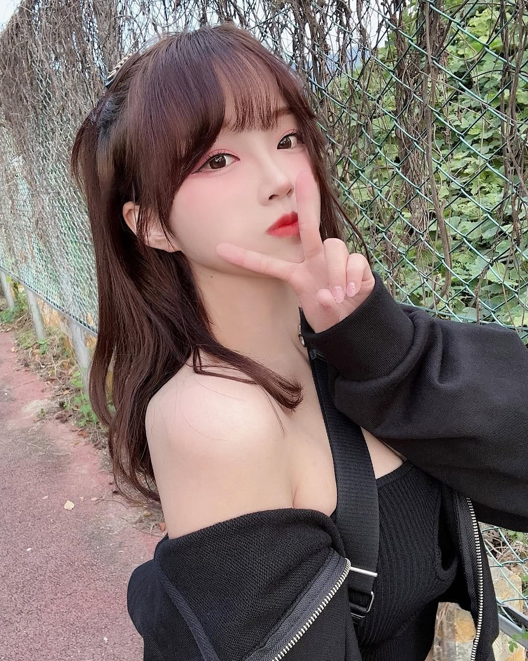 Photo by 코코 김아영 coco on March 30, 2026. May be an image of one or more people, hair, top and text.