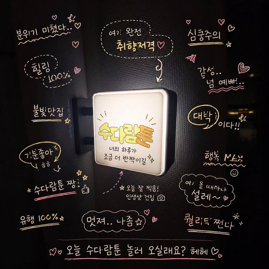 coda_sfts 게시물 이미지: #제품제공
생각보다 작아서 더 귀여웠던 LED 미니 간판

처음엔 “간판이면 좀...