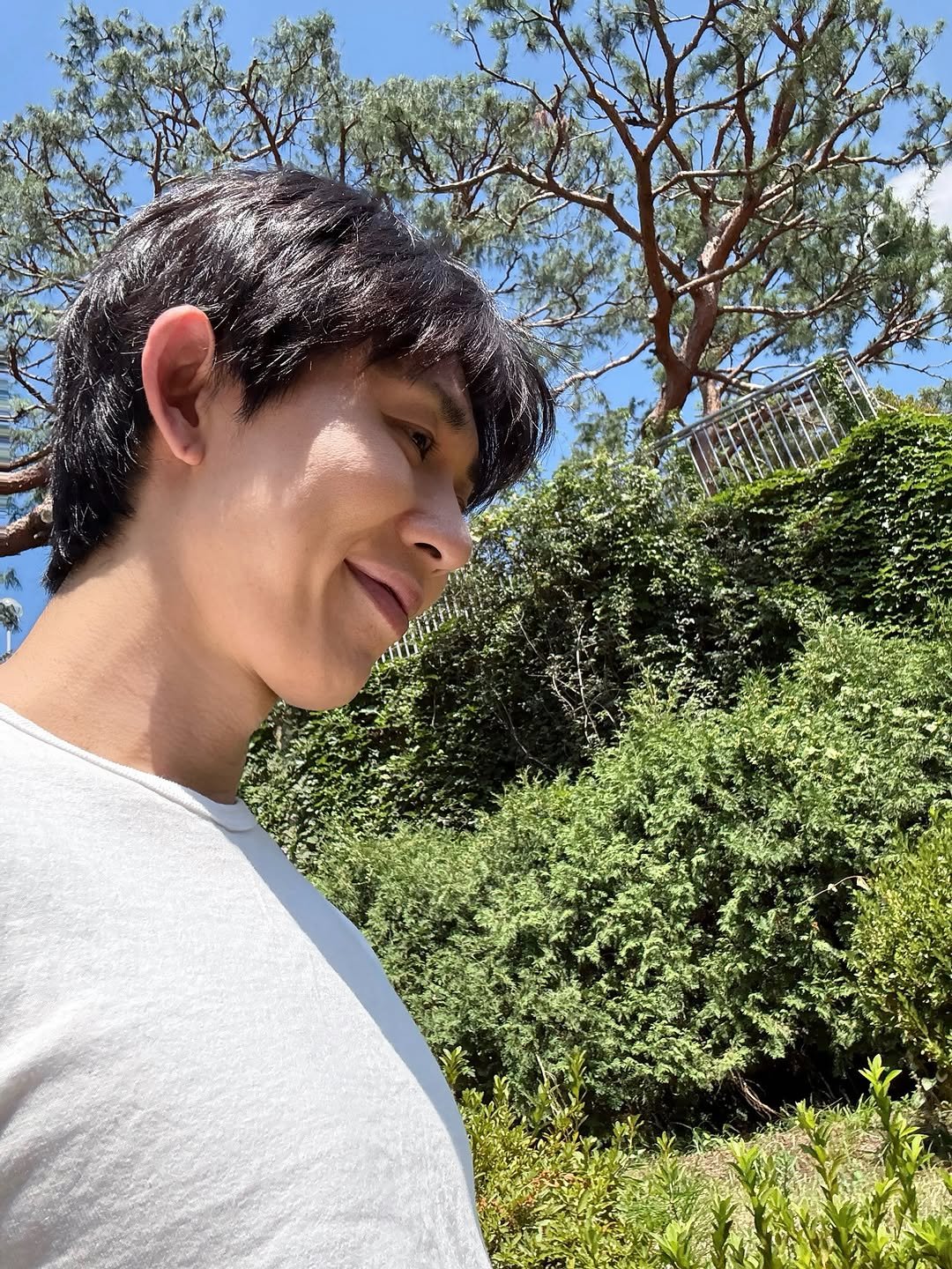 Photo by CODE KUNST on August 10, 2025. May be an image of 1 person, bangs, tree, outdoors and text.