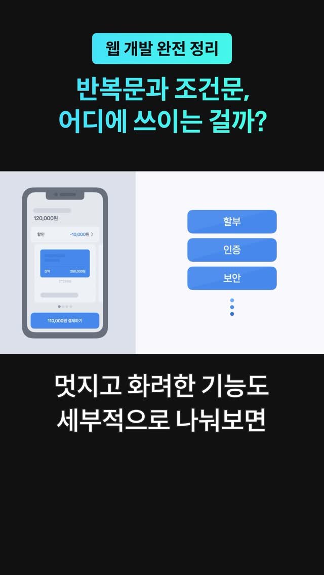 codeit_kr 게시물 이미지: 📌 반복문과 조건문, 어디에 쓰이는 걸까?

“이걸 배워서 실무에 어떻게...