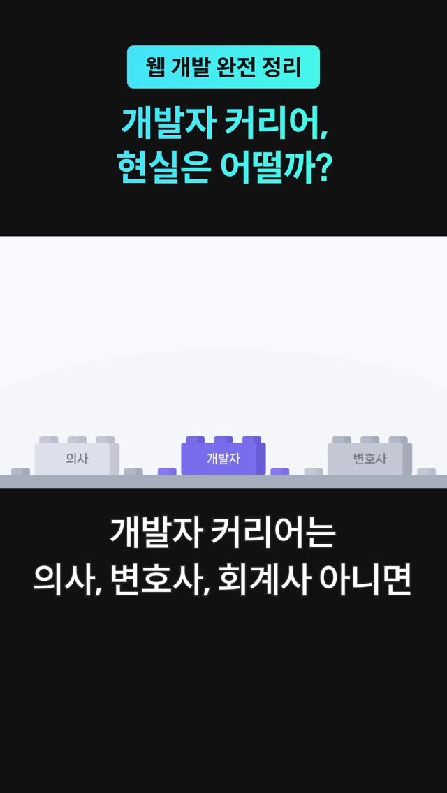 codeit_kr 게시물 이미지: 📌 개발자 커리어, 현실은 어떨까?

“3~6개월만 공부하면 취업 가능?”
“근무...