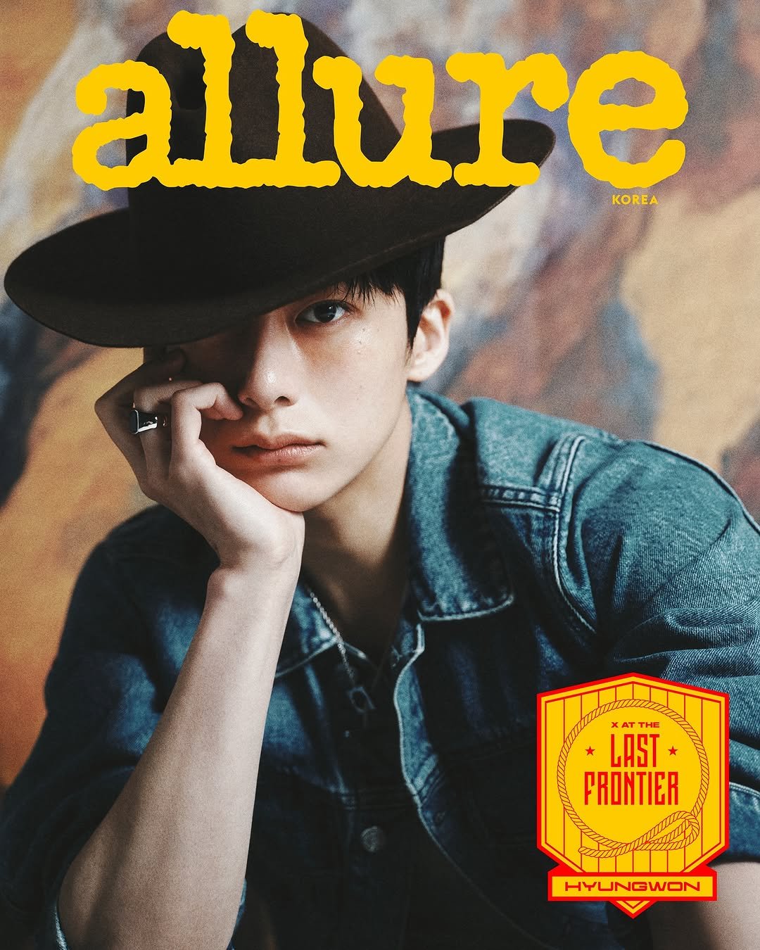 Photo shared by 채형원 hyungwon on June 24, 2025 tagging @allurekorea. May be an image of 1 person, magazine, poster and text that says 'allure KOREA XAT AT LÄST- THE LAST FRONTIER HYUNGWON'.