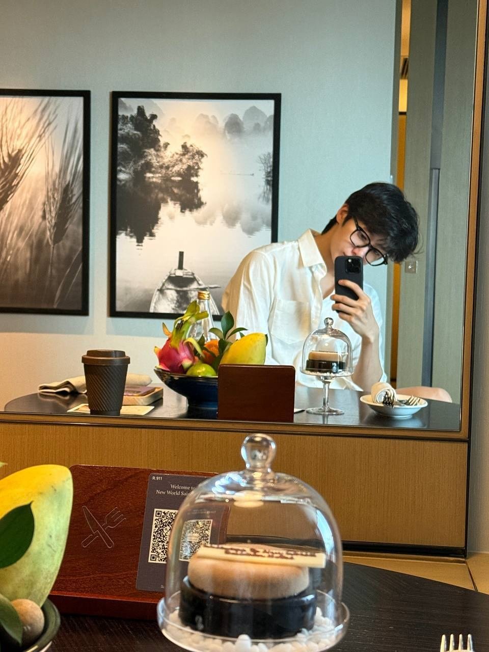 Photo by 채형원 hyungwon on November 18, 2025. May be an image of mirror and text.
