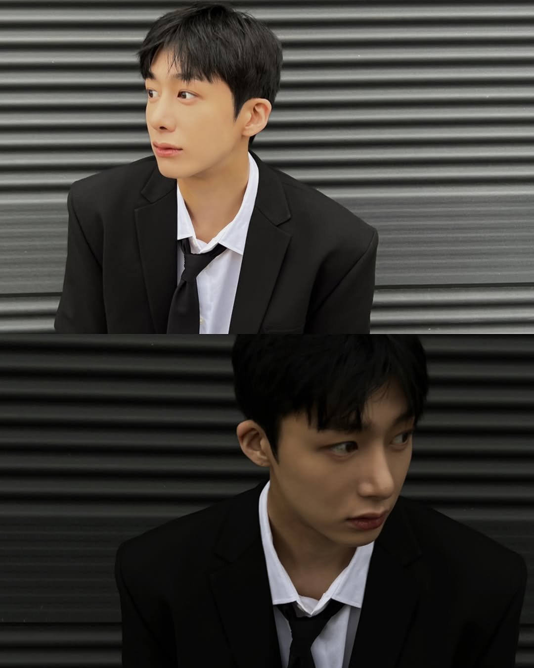 Photo by 채형원 hyungwon on August 28, 2025. May be an image of 2 people, suit, blazer, bolo tie and text.