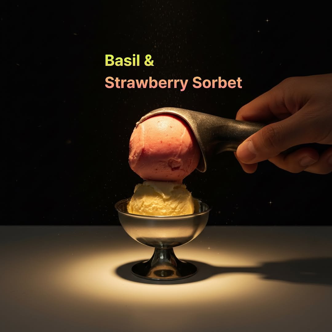 coldrecipe 게시물 이미지: .
오늘 바질 & 생딸기소르베
Basil & Strawberry Sorbet...