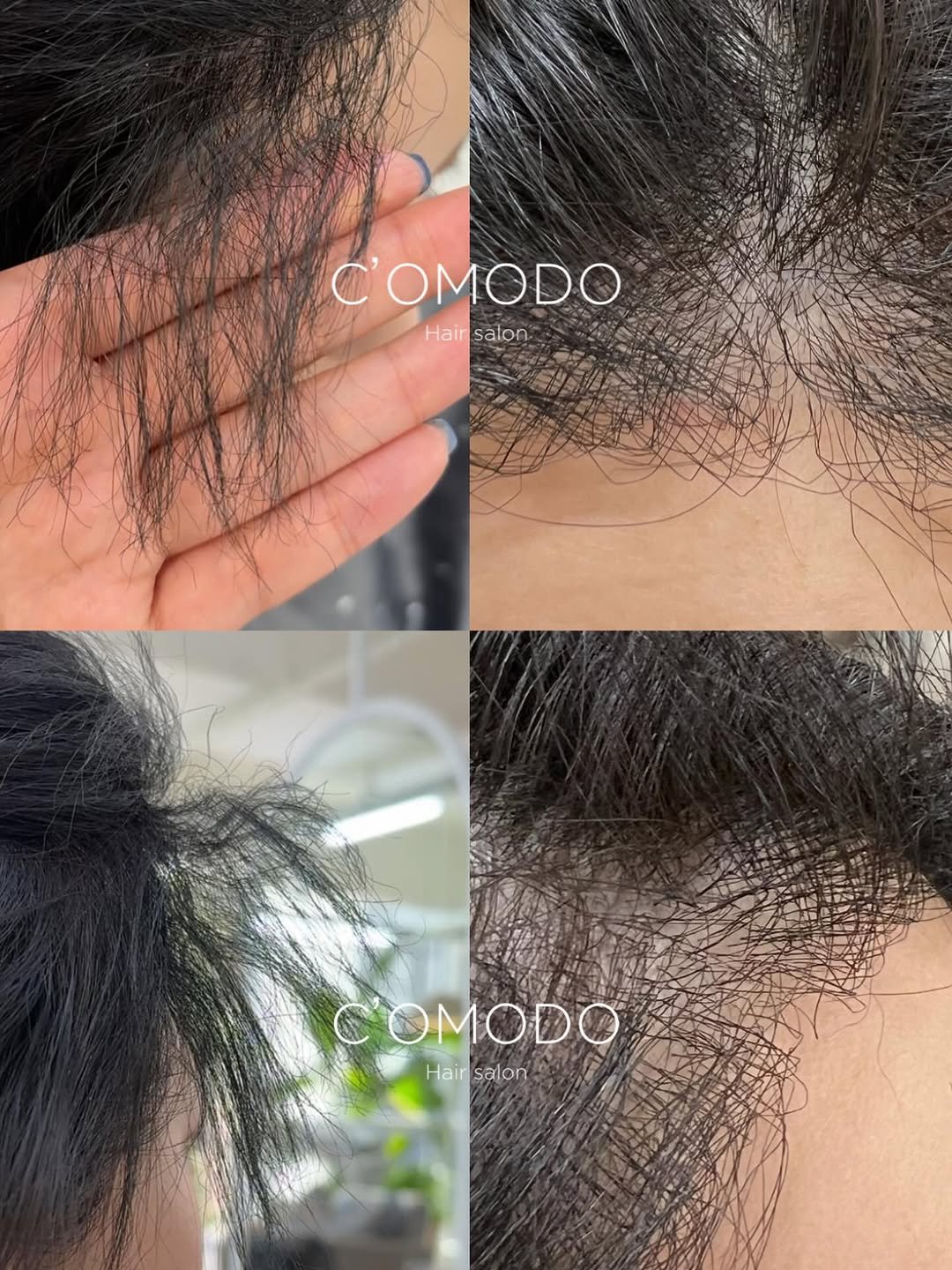 Photo by 악성곱슬, 모발이식곱슬 매직 전문 / 역삼 미용실 꼬모도 헤어 현아 원장 / 유리매직 in Yeoksam-dong. May be an image of one or more people, hair and text that says 'C'OMODO Hairsaton Hair saton C'OMODO Hainsalon Hair salon'.
