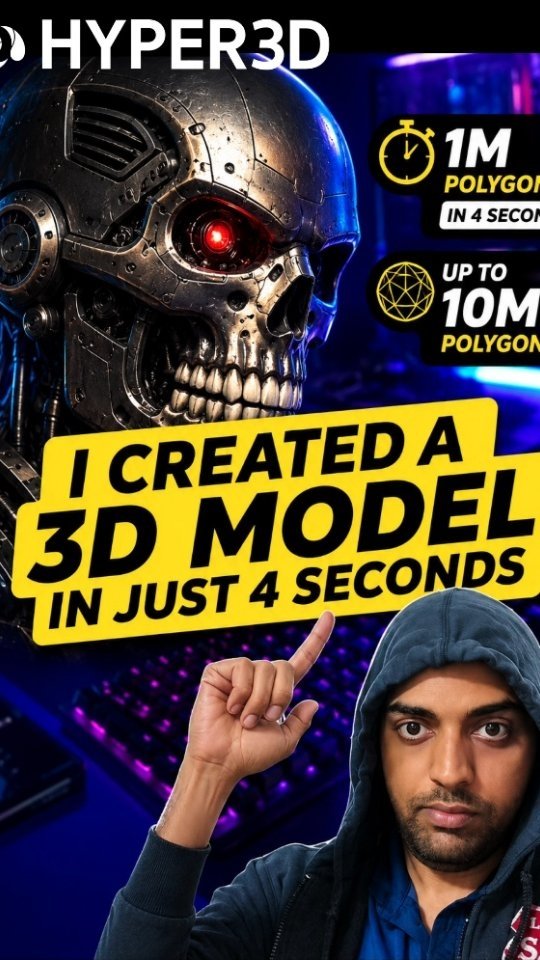 computergeeks91 게시물 이미지: I tested Hyper3D Rodin Gen-2.5 — and generated...