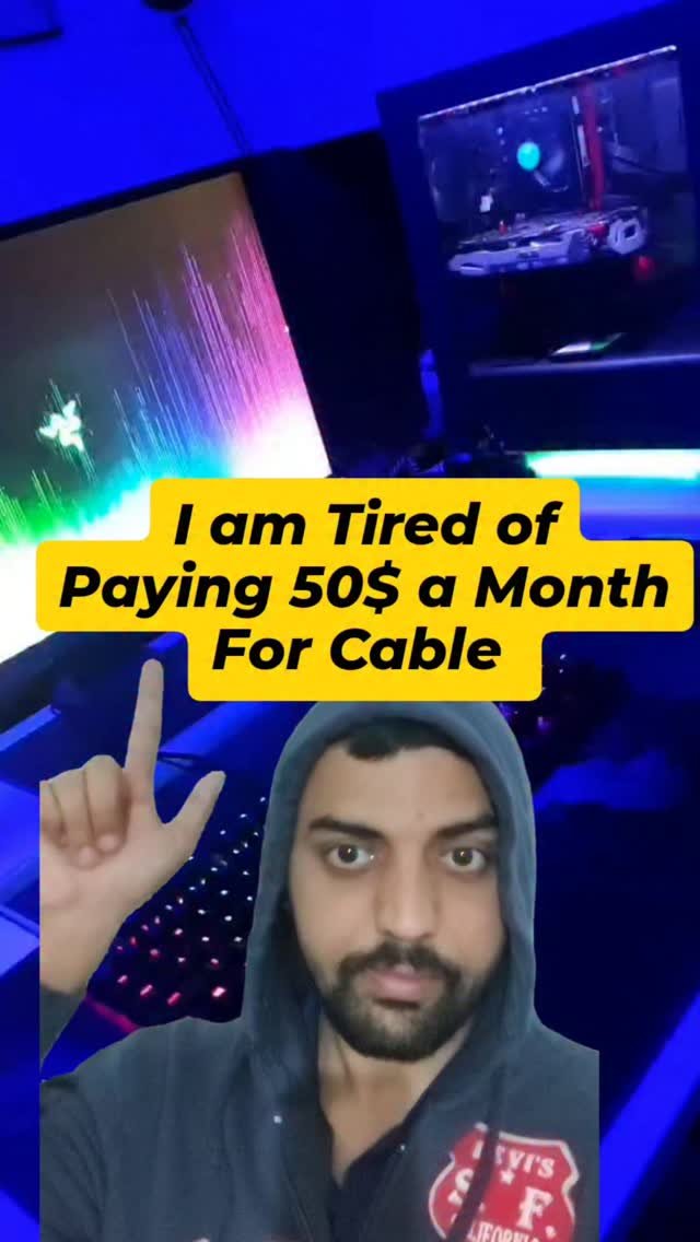 computergeeks91 게시물 이미지: Tired of paying $50 a month for cable you...