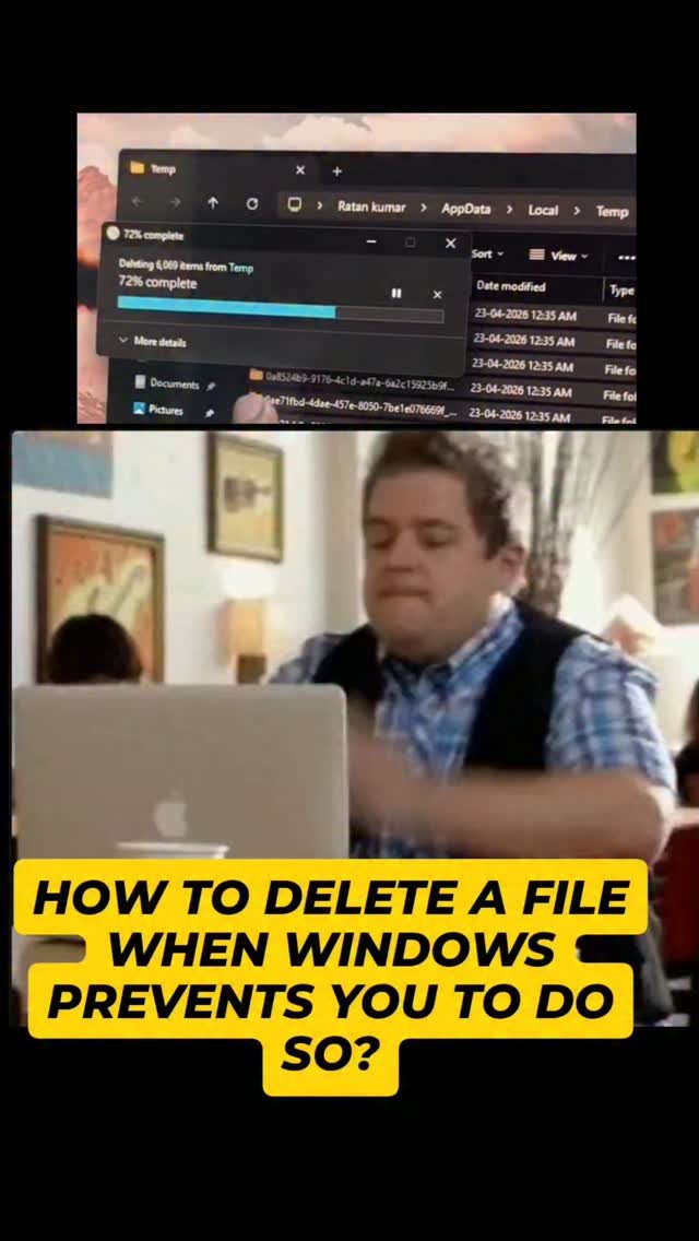 computergeeks91 게시물 이미지: 🗑️ Can't Delete a File? Here's How to Unlock...