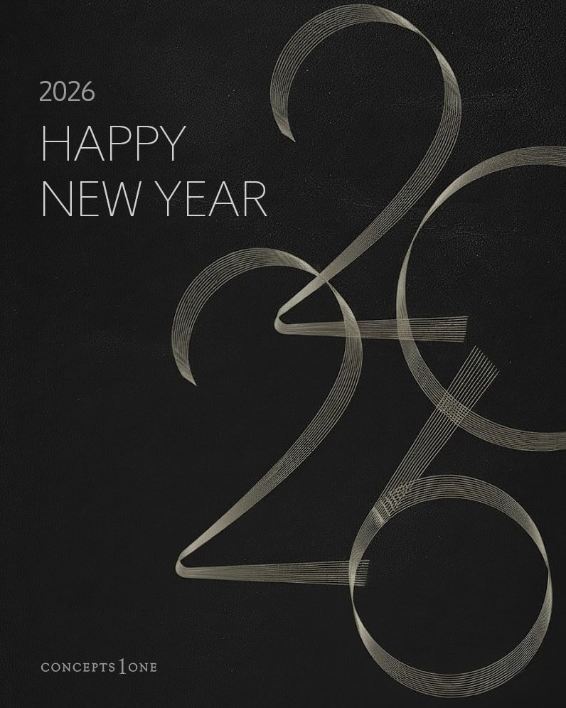 Photo by 컨셉원 concepts1one on January 01, 2026. May be an image of poster, fireworks and text that says '2026 HAPPY NEW NEWYEA YEAR CONCEPTS1ONE ONE'.