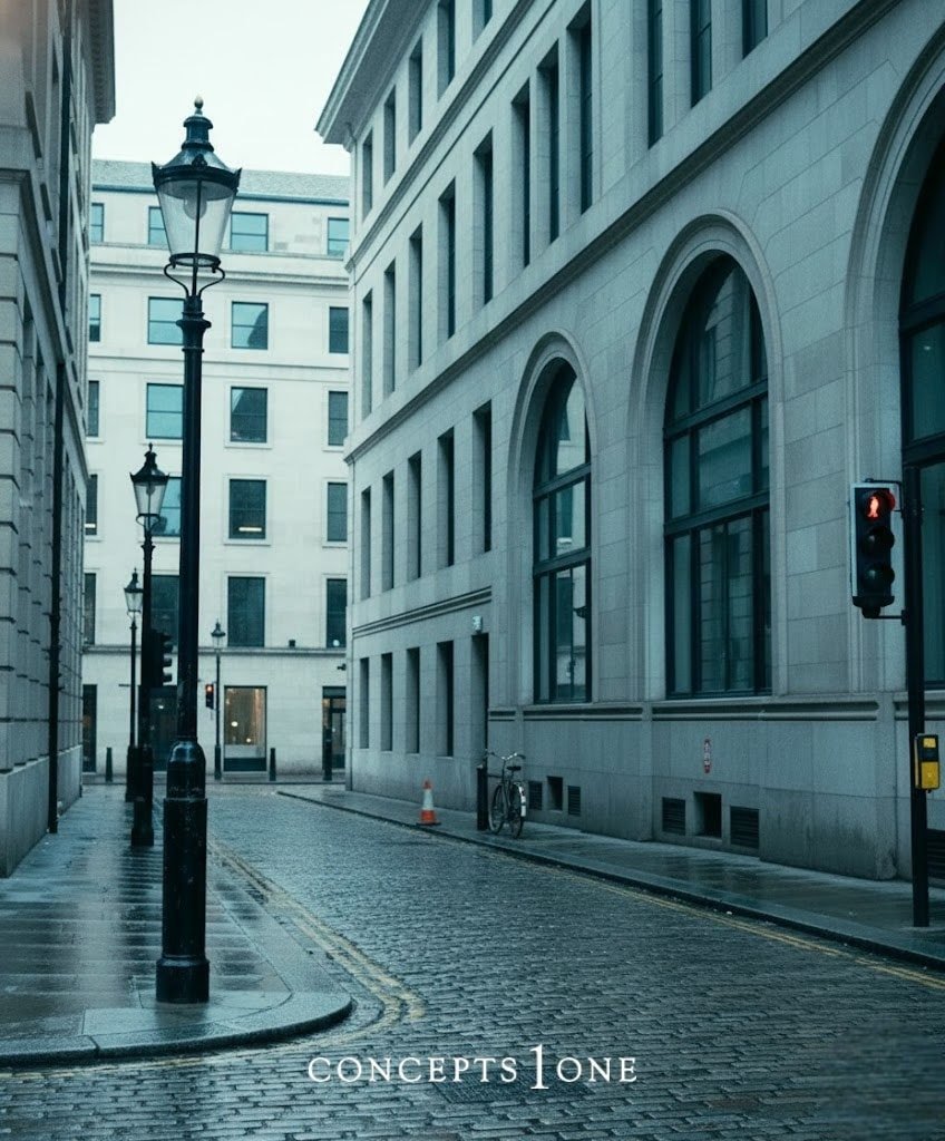 Photo by 컨셉원 concepts1one on January 09, 2026. May be an image of street, buildings, lamppost and text that says 'CONCEPTS|ONE LONE'.