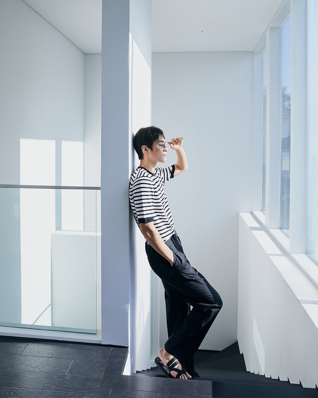 Photo by 컨셉원 concepts1one on August 21, 2025. May be an image of 1 person and text.