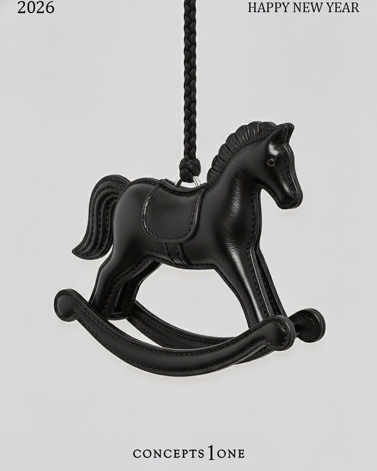 Photo by 컨셉원 concepts1one on January 02, 2026. May be an image of pony, clothes hanger and text.