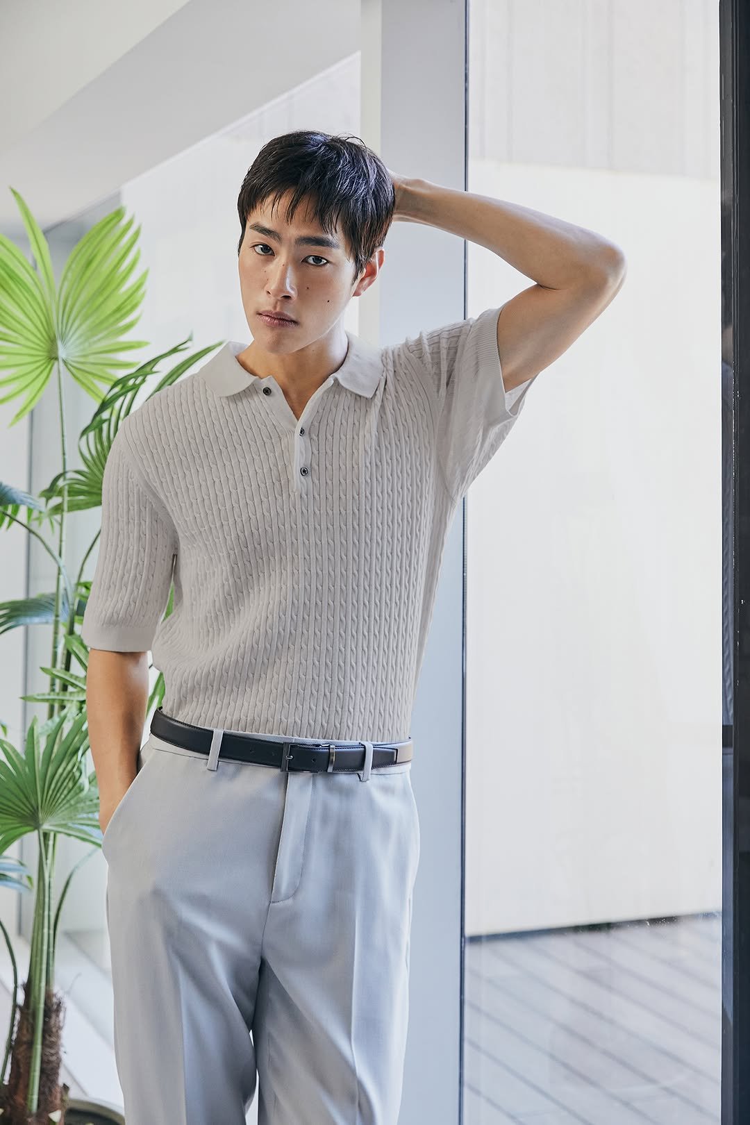 Photo by 컨셉원 concepts1one on August 19, 2025. May be an image of 1 person and text.