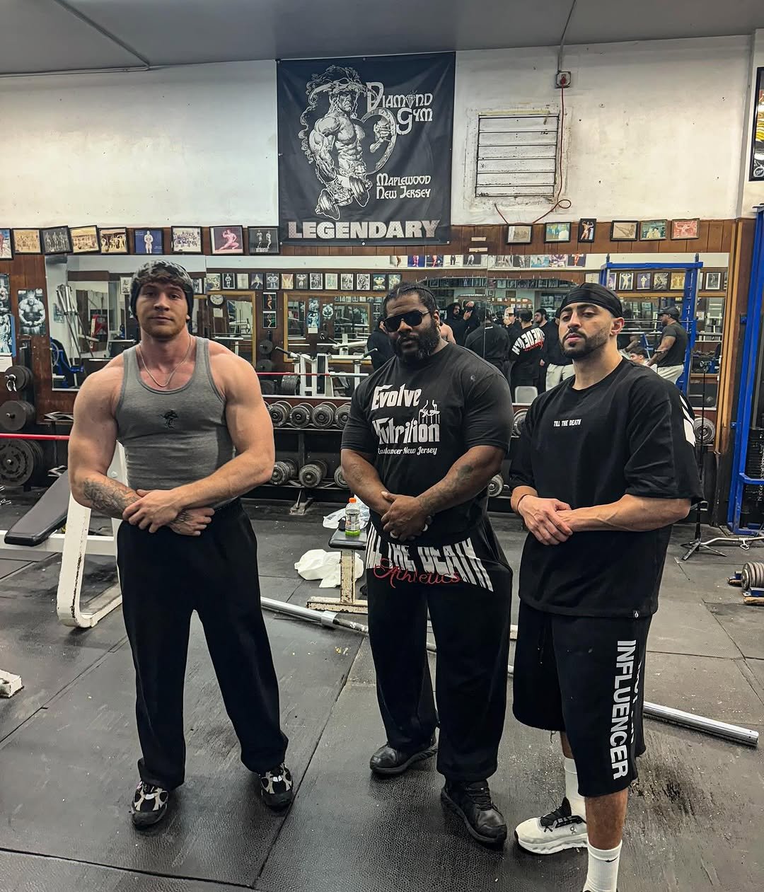 Photo shared by Connor Sinann 🦇 on November 10, 2025 tagging @smthedon191, and @haddy_abdel. May be an image of one or more people, biceps, people bodybuilding, people standing and text.