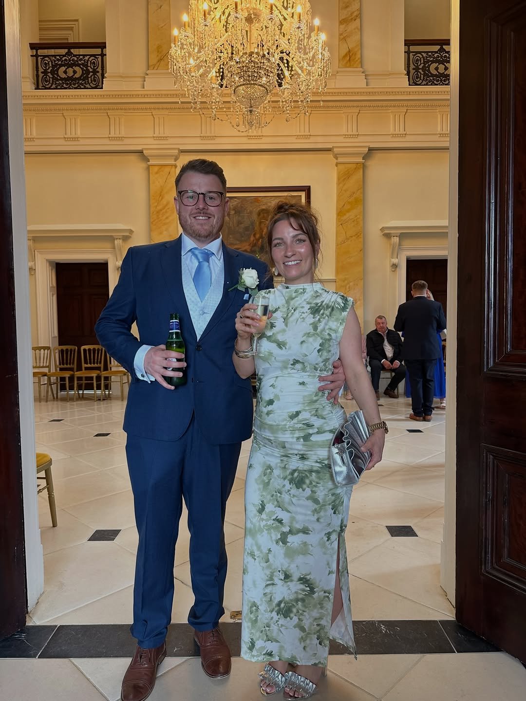 Photo by Conor Kelly in Netley Hall Dorrington Shrewsbury Shropshire  Sy5 7jz with @daisy.mairaed. May be an image of dinner jacket, wedding and text.