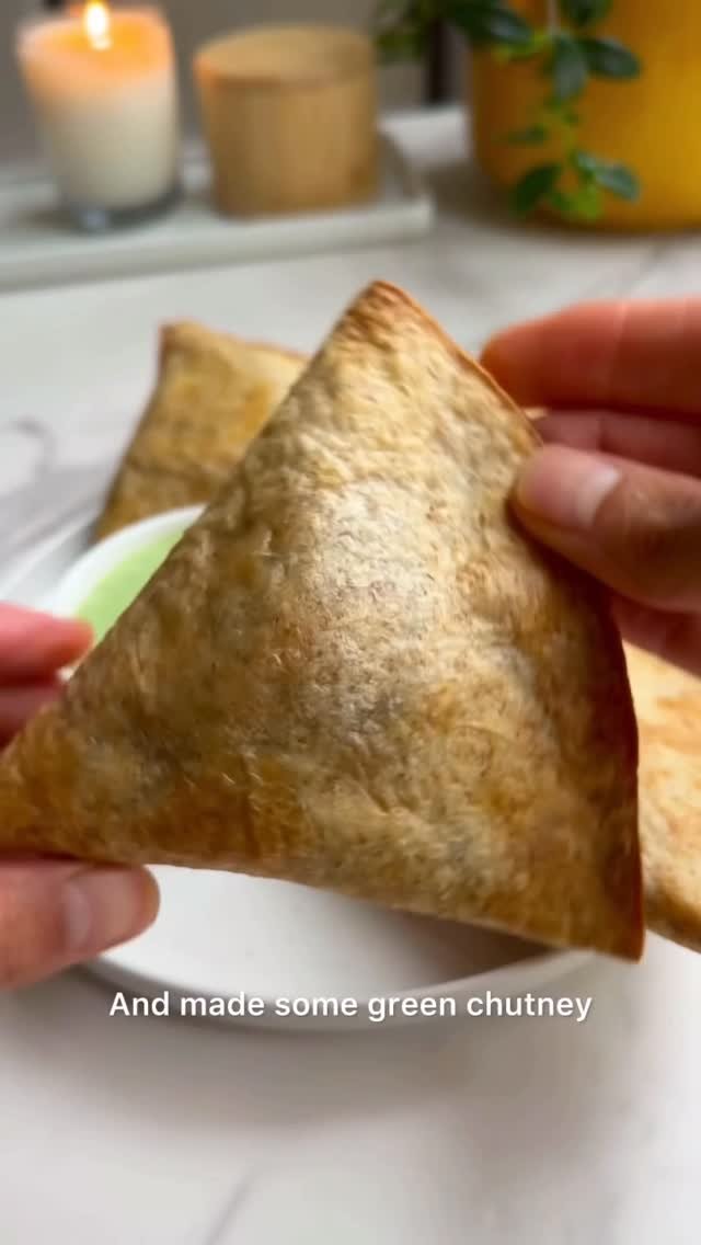 cookingforpeanuts 게시물 이미지: Easy Samosa Wraps! Comment ME for the recipe!...