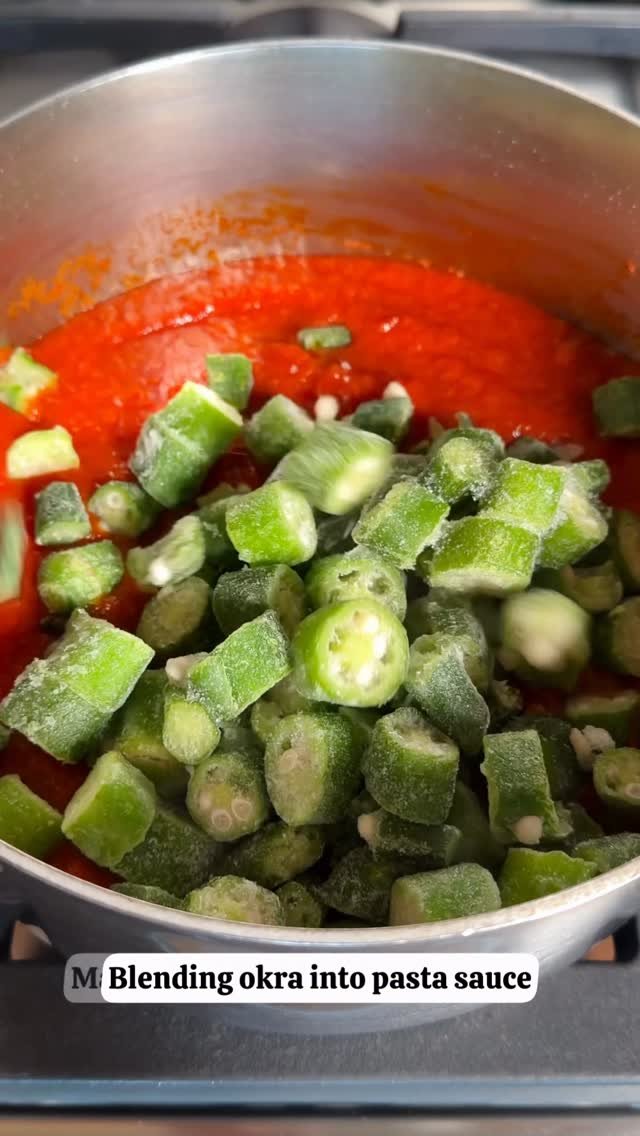 cookingforpeanuts 게시물 이미지: FULL RECIPE➡️COMMENT ME! Creamy Tomato-Okra...