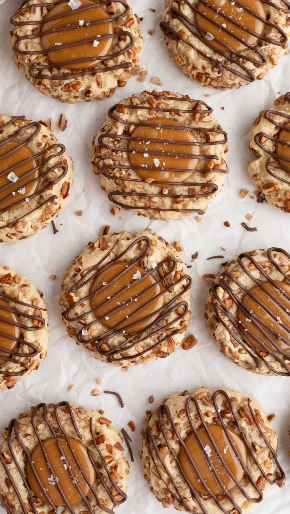 cookingwithkarli 게시물 이미지: A soft banana thumbprint cookie rolled in...