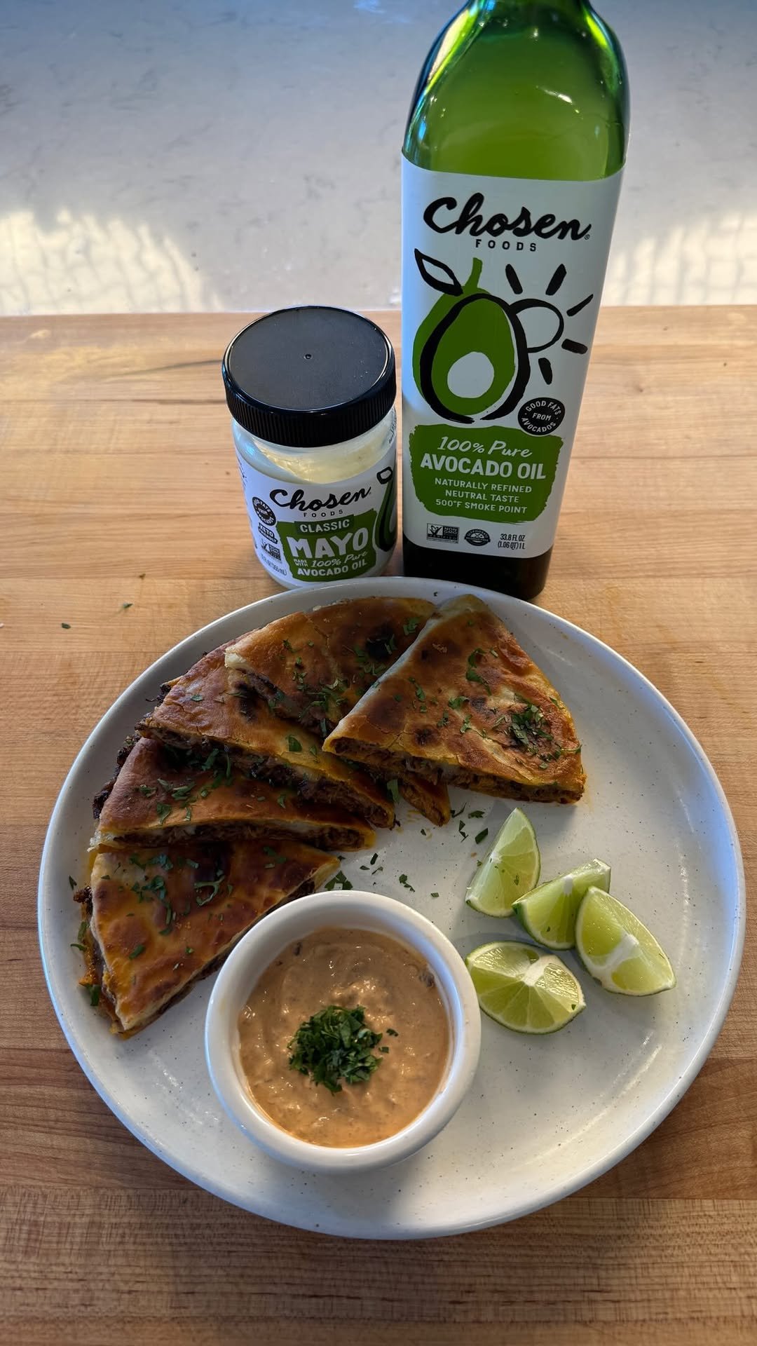 cookingwithkian 게시물 이미지: Barbacoa Quesadillas! @chosenfoods #chosenpartner