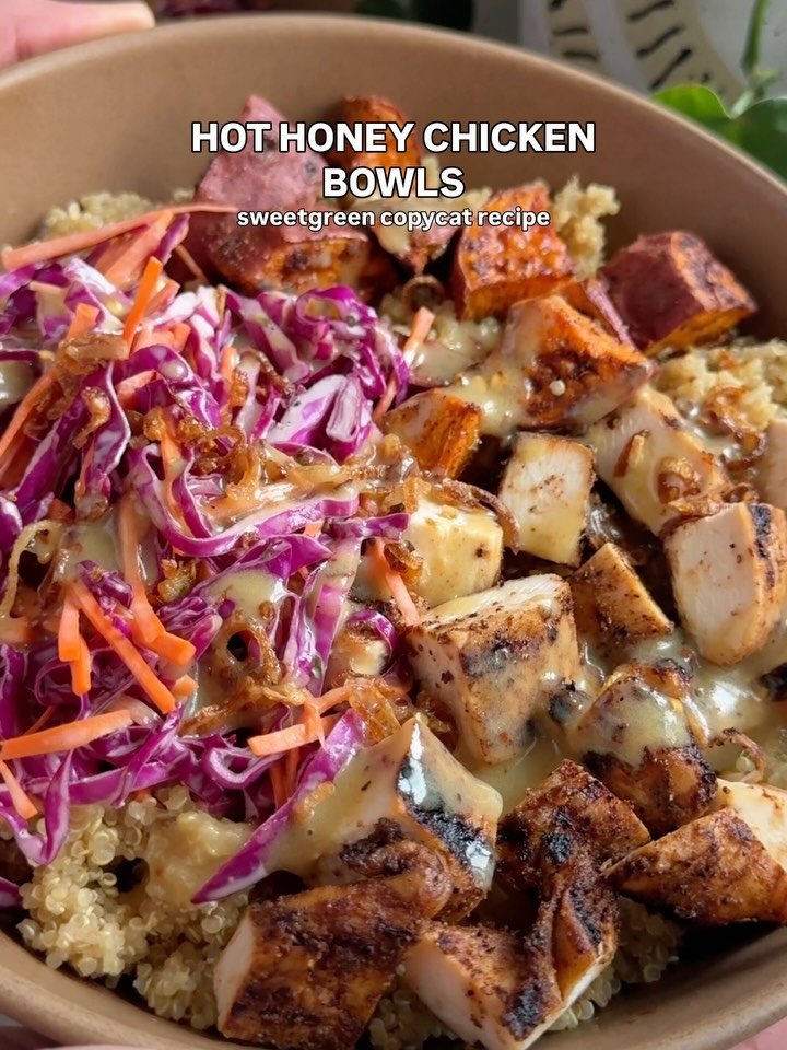 crowded_kitchen 게시물 이미지: Hot Honey Chicken Bowls with blackened...