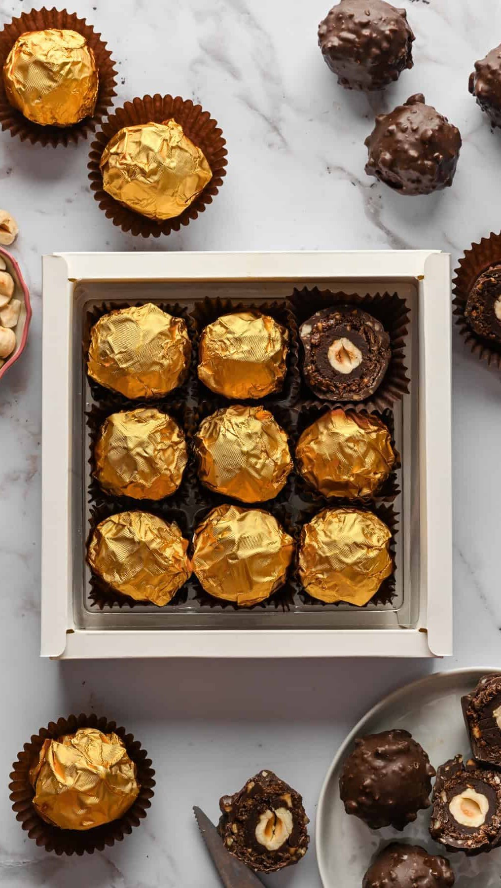 crowded_kitchen 게시물 이미지: Homemade Ferrero Rocher for Day 2 of our...