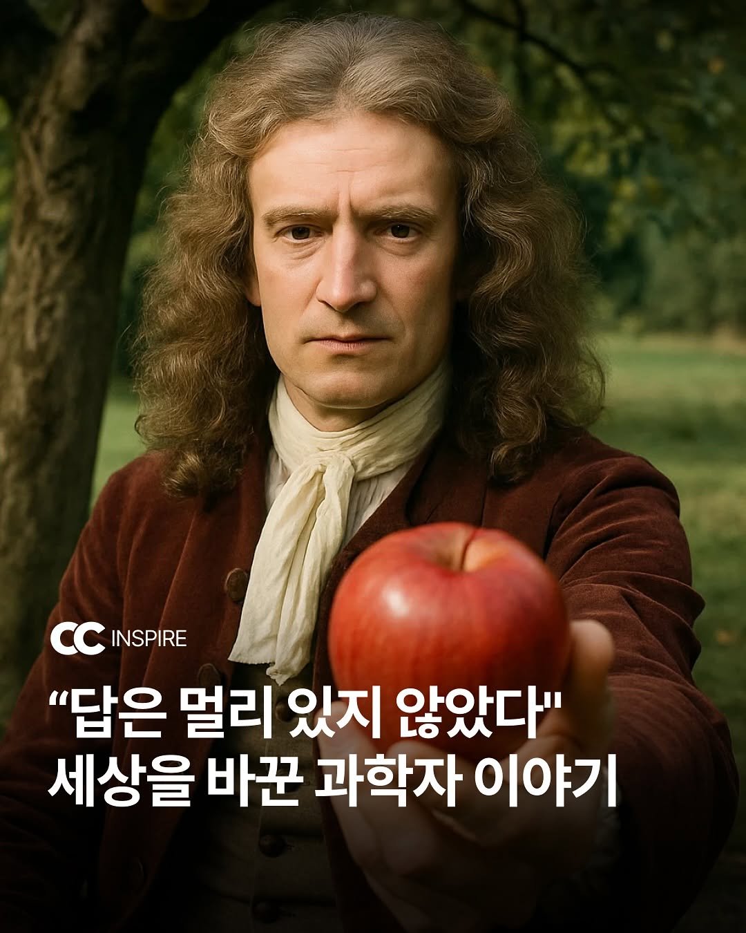 Photo by 큐레이션 클럽  Curation club on August 11, 2025. May be an image of 1 person and text that says 'CCINSPIRE CC INSPIRE "답은 멀리 있지 않았다" 세상을 바꾼 과학자 이야기'.