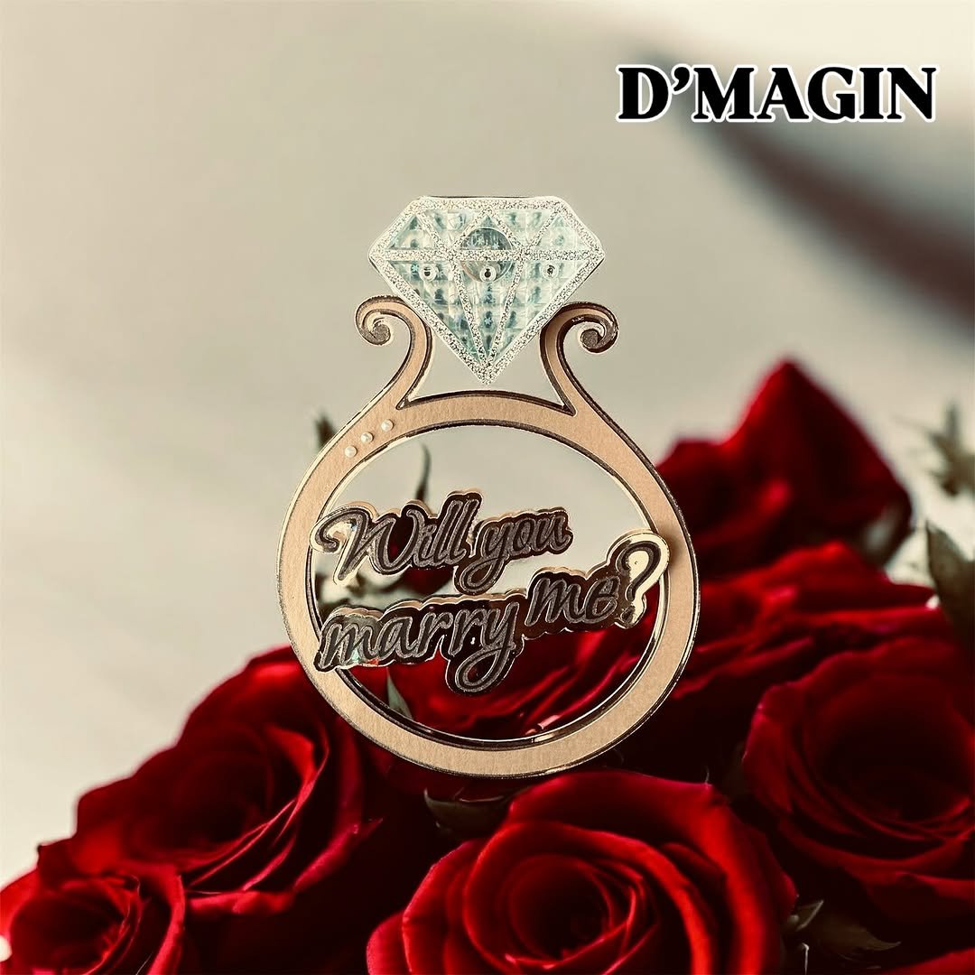 Photo by 디매진(D'MAGIN) | 포토존제작 & 행사공간연출 on June 26, 2025. May be an image of ring, rose and text that says 'D'MAGIN mary'.