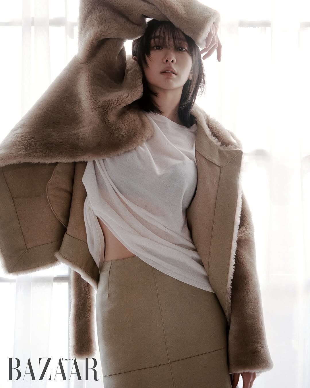 Photo by KIM DA MI on September 02, 2025. May be an image of 1 person, coat and text.