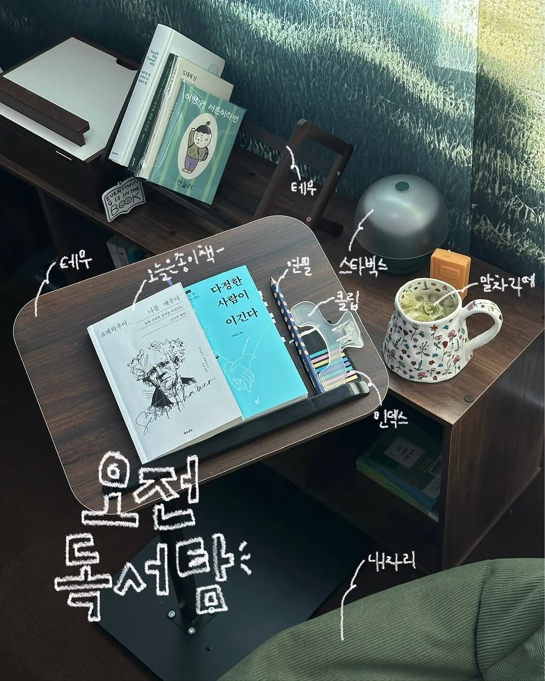 책 독서 인테리어 테무 꿀템 추천템 기록