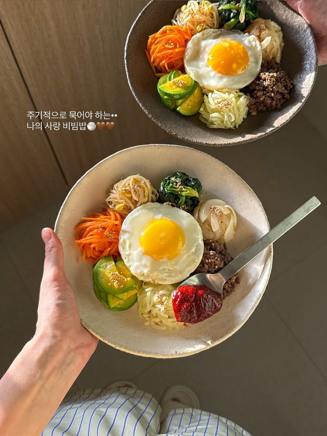 dabin_table 게시물 이미지: 오늘은 비빔밥집 오픈〰🍚🤎
주기적으로 안먹으면 큰일나는 (?) 비빔밥..
오늘 마침...