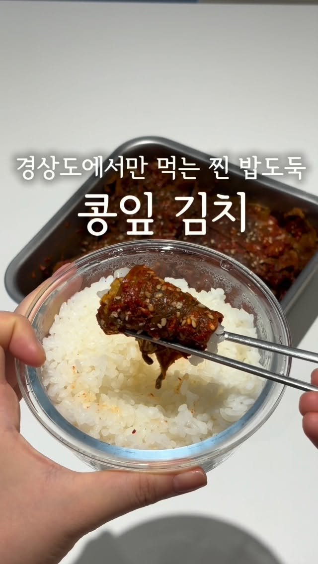 daegu_unniya 게시물 이미지: 이거 아시는 분 계신가요!!ㅎㅎ

경상도에서만 먹는다는
찐 밥도둑 ’콩잎...