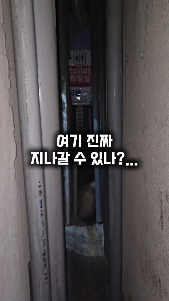 daily_busan_matzip 게시물 이미지: 전국에서 화장실 가는 길 가장 좁은 곳?!

이게 진짜인가 싶을 정도로
정말...