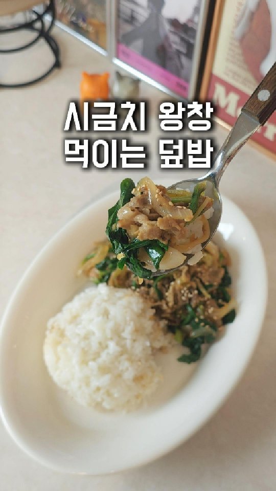 daily_lak 게시물 이미지: ...

시금치 나물로 주면 
꼭 남기더라구요?

그래서 덮밥으로 해줬더니
한 그릇...