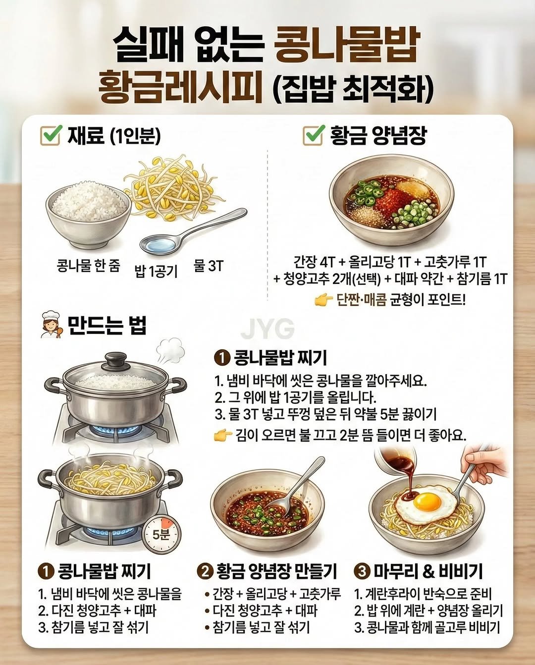 dailyeat_kr 게시물 이미지: 🍚 실패 없는 콩나물밥 황금레시피 (집밥 최적화 버전)

✅ 재료...
