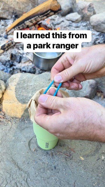 dailyoriginalvids 게시물 이미지: Best way to make campfire coffee ☕️...