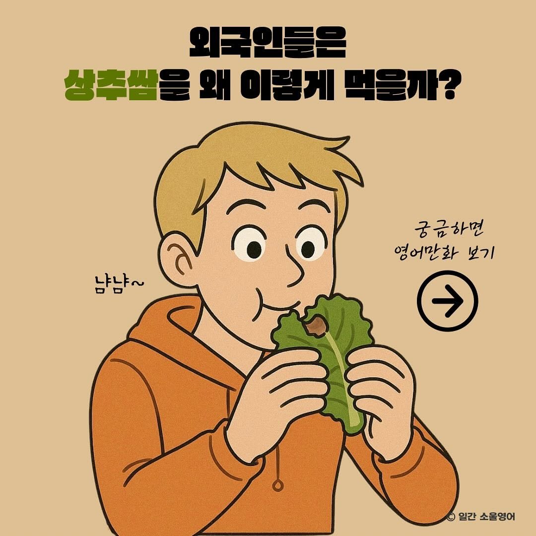 Photo by 일간소울영어 on May 25, 2025. May be a cartoon of vegetable.