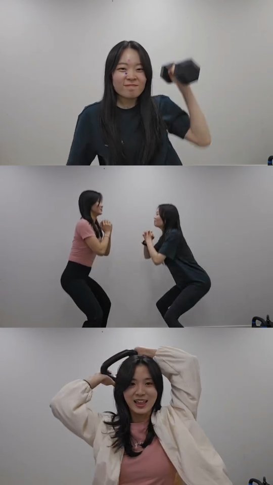 daisy._33 게시물 이미지: 운동 강사들이 간밧떼 챌린지 찍는 법💪