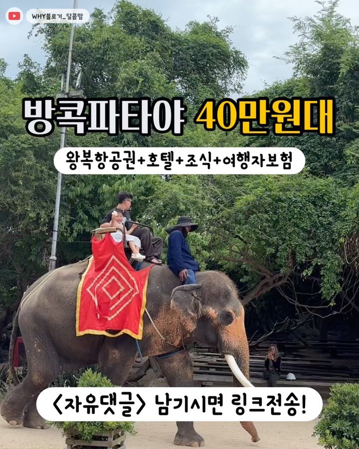 dalkom__mom 게시물 이미지: 🇹🇭세계 관광 1위 도시 방콕 , 휴양의 꽃 파타야

✅선착순 100명 한정...
