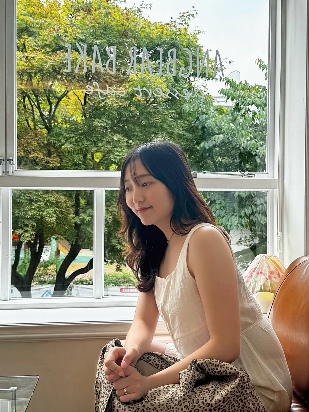 Photo shared by 송 단 | 단단하게, 요가 on August 02, 2025 tagging @daniiisong. May be an image of 1 person, sleepwear, outdoors and text.