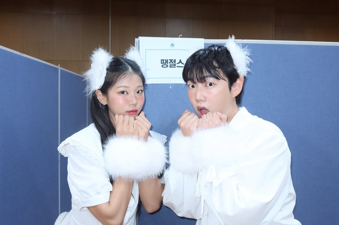 Photo shared by 땡절스 on January 08, 2026 tagging @been_bini, and @pactrosbims.