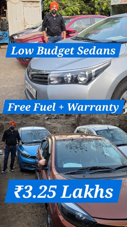 dashmesh_motors_kharghar 게시물 이미지: Variety of low budget sedan cars for sale with...
